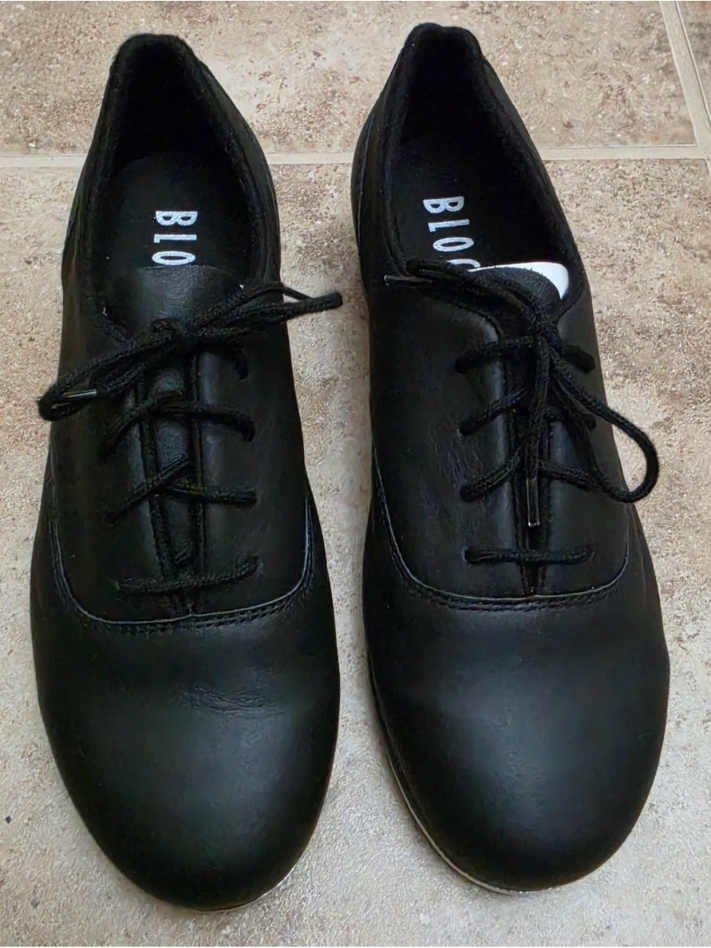 Bloch Black Lace-Up Jazz Shoes